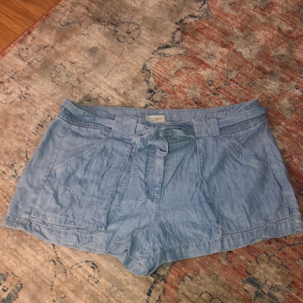 Loft size large denim shorts